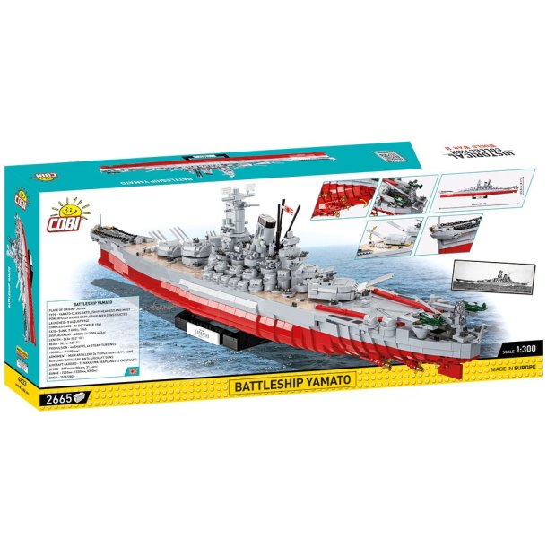COBI Byggeklodser WW2 Battleship Yamato  - 2665 Klodser
