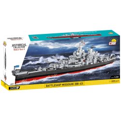COBI Byggeklodser WW2 Battleship Missouri BB-63 - 2655 Klodser