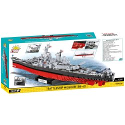 COBI Byggeklodser WW2 Battleship Missouri BB-63 - 2655 Klodser