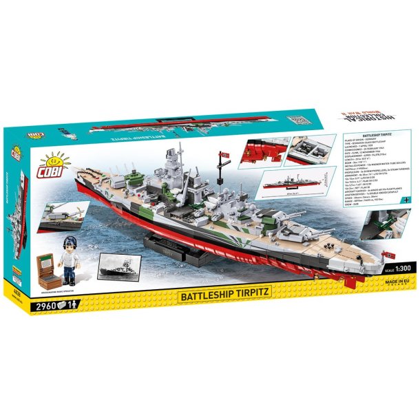 COBI Byggeklodser WW2 Battleship Tirpitz - 2960 Klodser