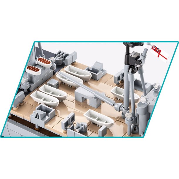 COBI Byggeklodser WW2 HMS Hood - Heavy Cruiser - 2613 Klodser