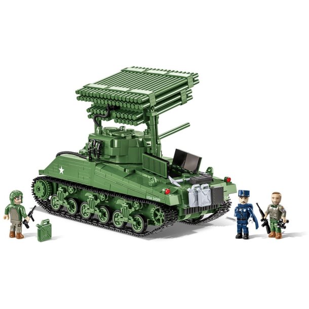 COBI Bygges�t WW2 M4A3 Sherman &amp; T34 Calliope  - 1230 klodser