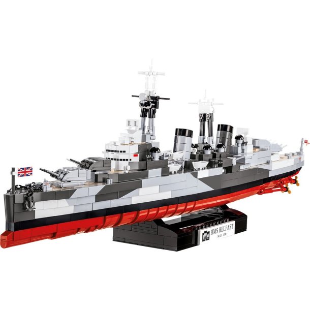 COBI Byggeklodser WW2 HMS Belfast - Town-Class  Cruser - 1517 Klodser