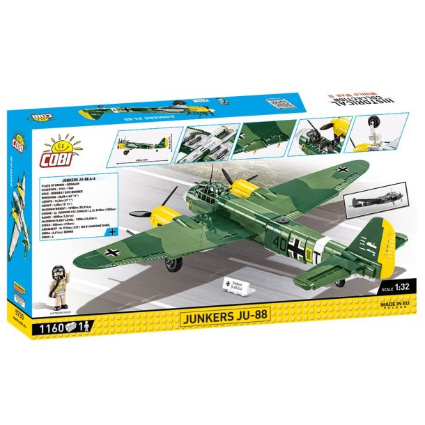 COBI Byggeklodser Junkers JU-88 - Samlest med 1160 klodser