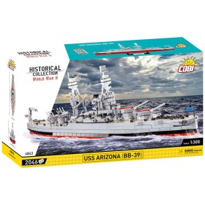 COBI Byggeklodser WW2 Battleship USS Arizona BB-39 - 2046 Klodser