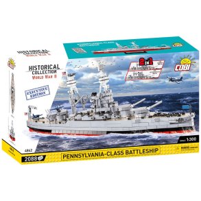 COBI Byggeklodser WW2 Battleship USS Pennsylvania-Class 2in1 - 2088 Klodser
