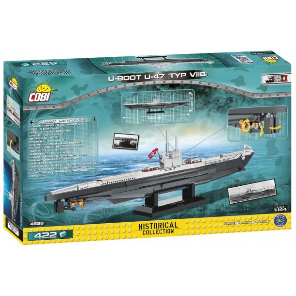 COBI Byggest Ubd V11B U-47 - 422 klodser