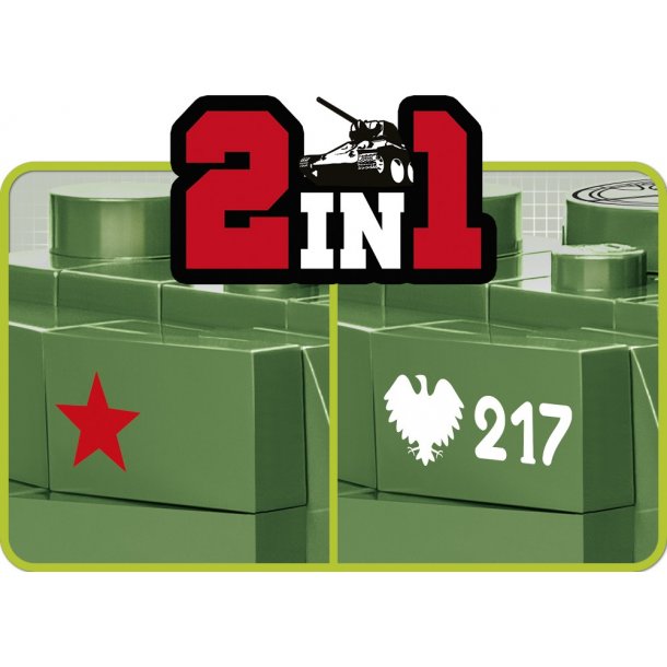 COBI Byggest T-34/76 - Scale 1:48 - 270 klodser