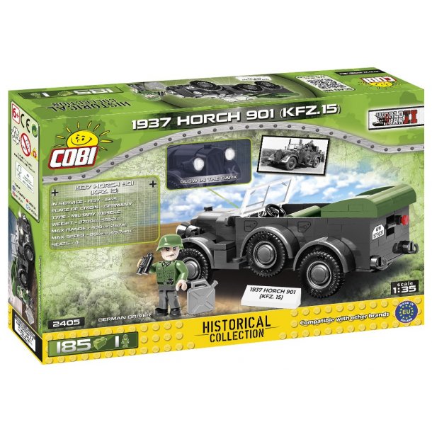 COBI Byggeklodser WW2 1937 Horch 901 (FFZ.15) - 185 Klodser