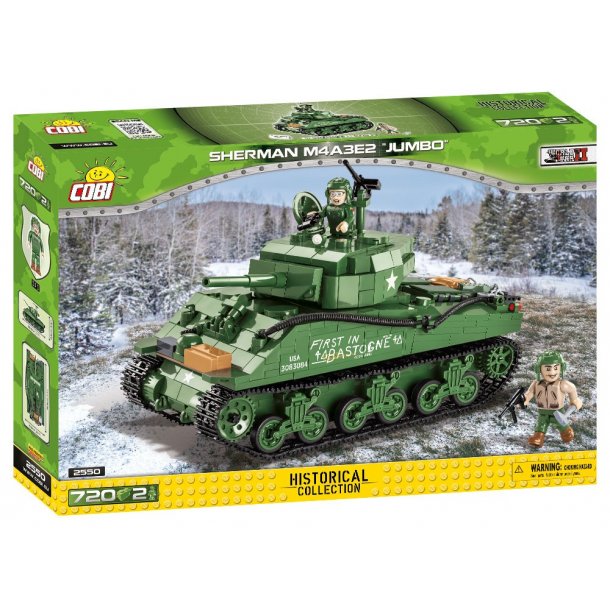 COBI Byggest Sherman M4A3E2 "Jumbo" - Samlest med 720 klodser