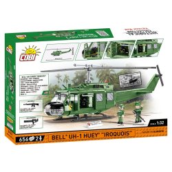 COBI Byggest Vietnam War Bell UH-1 Huey "Iroquois" Helicopter - 656 Klodser