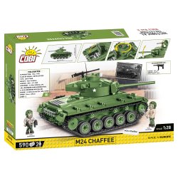  COBI Byggest Tank M24 Chaffee - 590 klodser