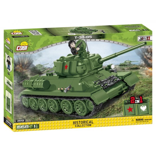 COBI Byggest T-34-85 - 668 Klodser