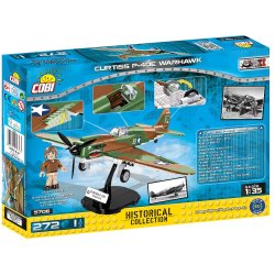 Byggeklodser Curtiss P-40E Warhawk Jagerfly - Samlest med 272 klodser