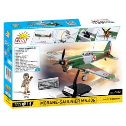 COBI Byggest Morane Saulnier MS.406 - 317 klodser
