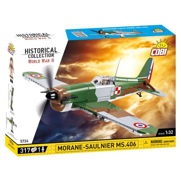 COBI Byggest Morane Saulnier MS.406 - 317 klodser