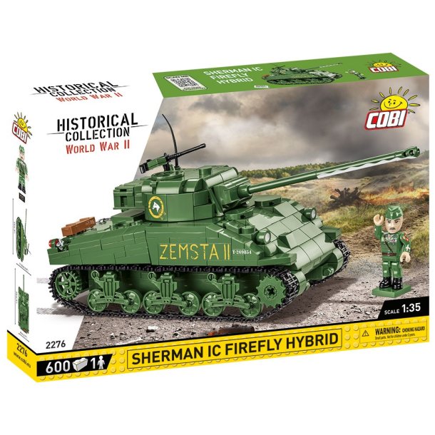 COBI Byggest WW2 Sherman IC Firefly Hybrid - 600 klodser