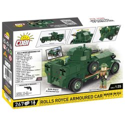COBI Samlest World War I Rolls Royce Armoured Car - 267 Klodser