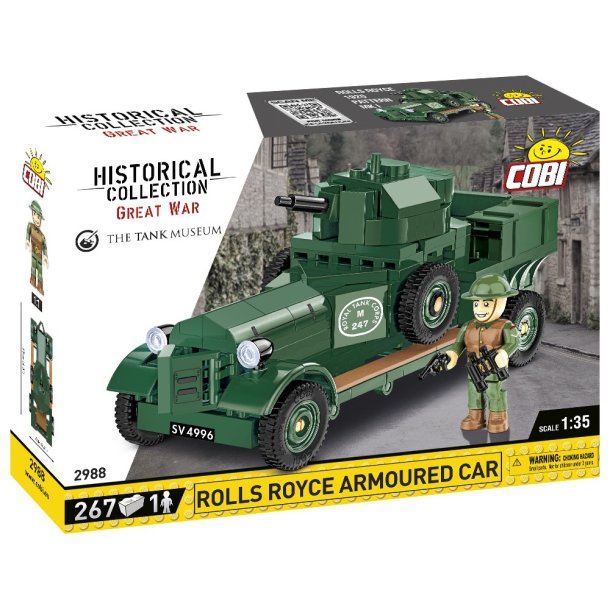 COBI Samlest World War I Rolls Royce Armoured Car - 267 Klodser