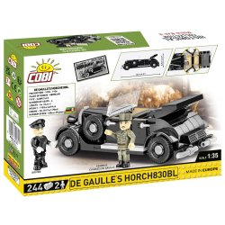 COBI Byggeklodser WW2 Charles De Gaulle's Horch 830BL - 244 Klodser