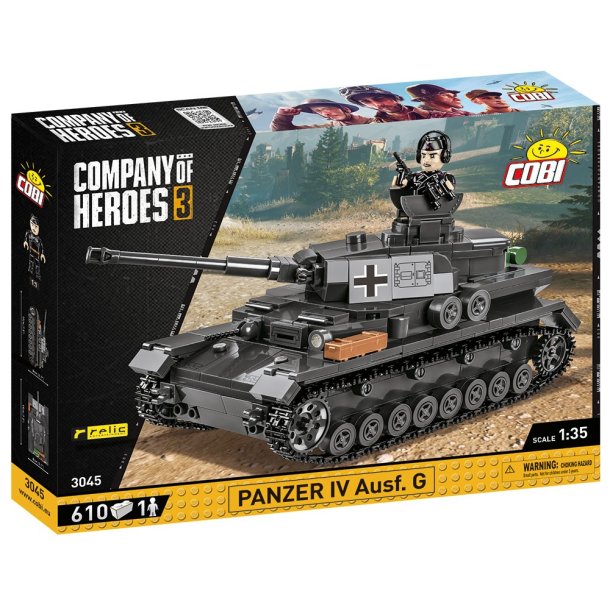 COBI Byggest - Panzer IV Ausf. G - 610 klodser