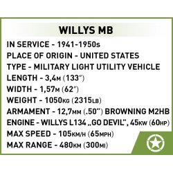 COBI Bygges�t Willys MB - 132 klodser