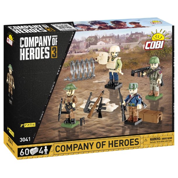 COBI Byggesæt - Company of Heroes 3 - Figurer 4 stk - 60 klodser