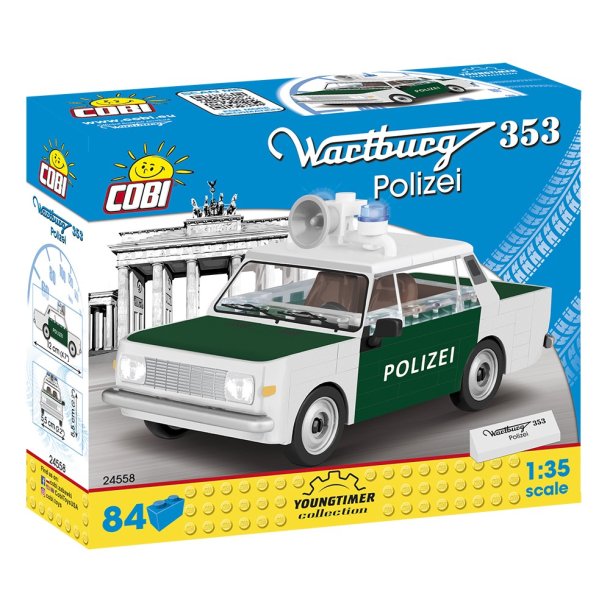 COBI Byggest Youngtimer Collection Wartburg 353 Polizei - 84 Klodser 