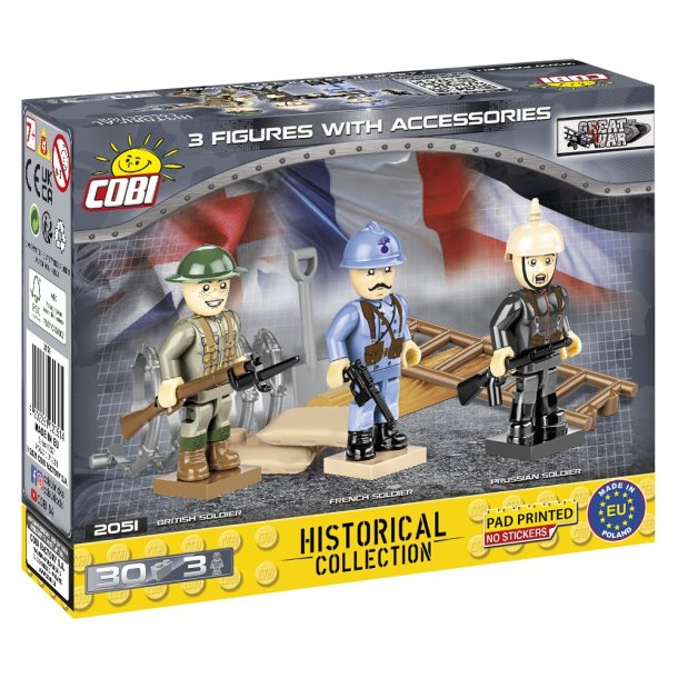 COBI Byggest - Figurer 3 stk - Soldiers of Great War