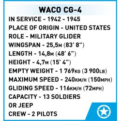 COBI Byggeklodser WW2 WACO CG-4 - 784 klodser