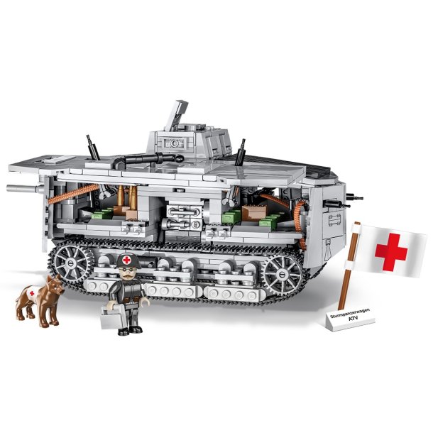 COBI Samlest World War I Sturmpanzerwagen A7V - 840 Klodser