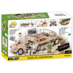 COBI Byggest WW2 SD.KFZ. 10 &amp; Field Kitchen - 367 Klodser