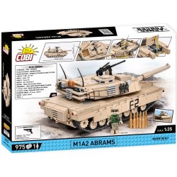 Byggeklodser Armed Forces M1A2 Abrams Tank - 975 klodser