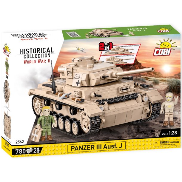 COBI Byggest Panzer III Ausf. J - 780 klodser