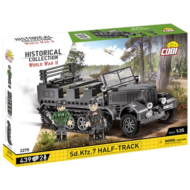 COBI Byggest WW2 SD.KFZ. 7 Half-Track- 439 Klodser