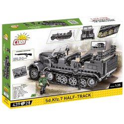 COBI Byggest WW2 SD.KFZ. 7 Half-Track- 439 Klodser