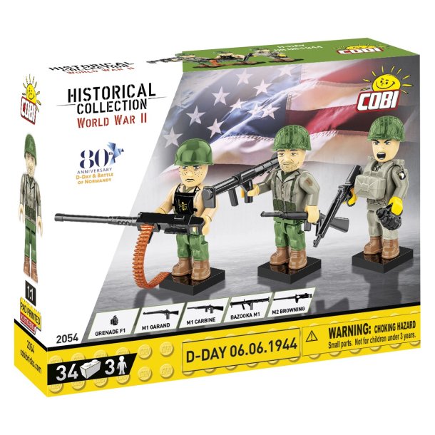 COBI Byggest - Figurer 3 stk - D-Day 06.06.2024