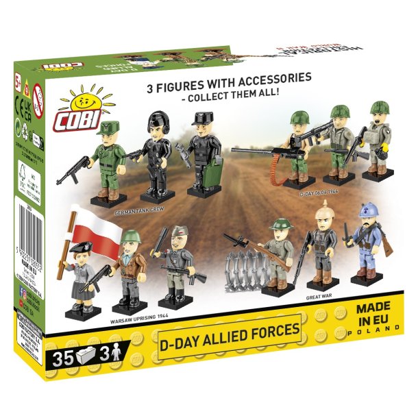 COBI Byggest - Figurer 3 stk - D-Day Allied Forces