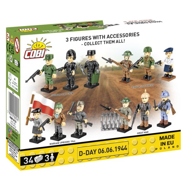 COBI Byggest - Figurer 3 stk - D-Day 06.06.2024