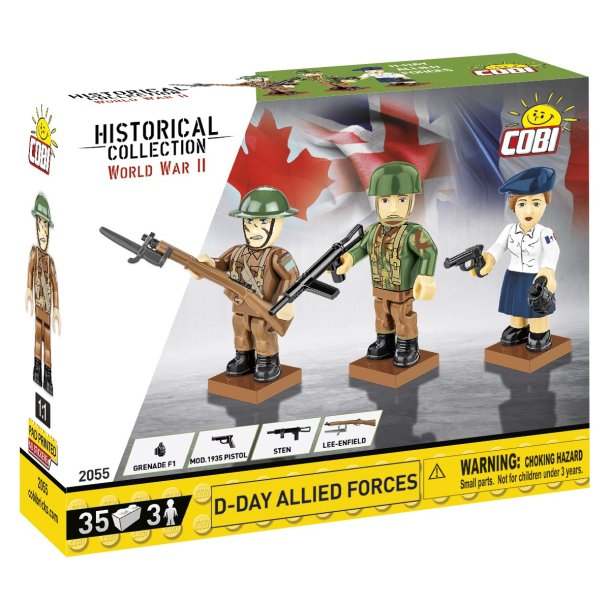 COBI Byggest - Figurer 3 stk - D-Day Allied Forces