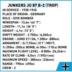 COBI Byggeklodser Junkers JU 87 B-2 Stuka - Samlest med 525 klodser