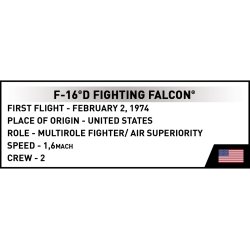 COBI Byggeklodser F-16D Fighting Falcon - Samlest med 436 klodser