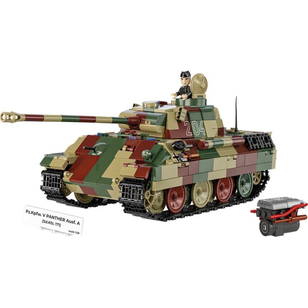 COBI Byggest WW2 Pz.Kpfw. V Panther Ausf. A - 1152 Klodser 