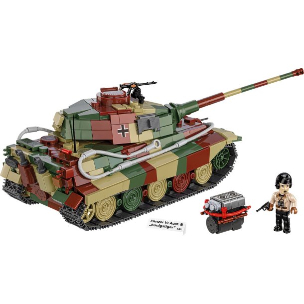 COBI Byggest PzKpfw VI Ausf. B "Knigstiger Tank" - 802 klodser