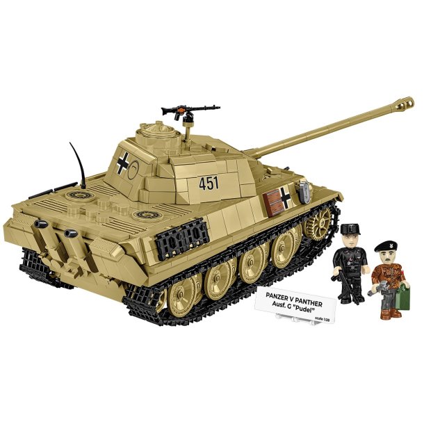 COBI Byggest - Panzer V Panther Ausf. G "PUDEL" - 1133 Klodser