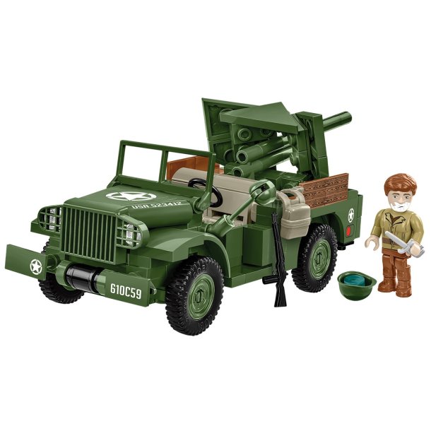 COBI Byggest WW2 37mm GMC M6 Fargo- 230 Klodser