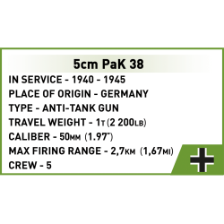 COBI Byggest WW2 Marder III Ausf. M - 367 Klodser