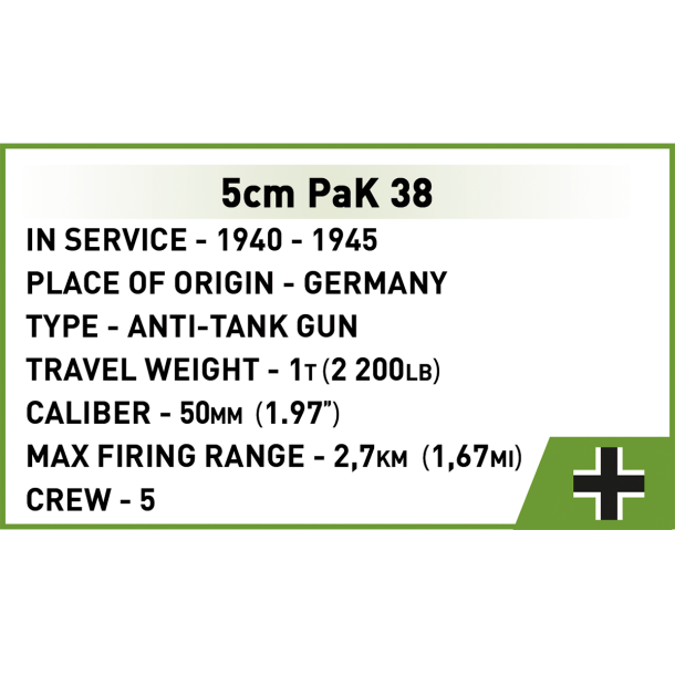 COBI Byggest WW2 Marder III Ausf. M - 367 Klodser