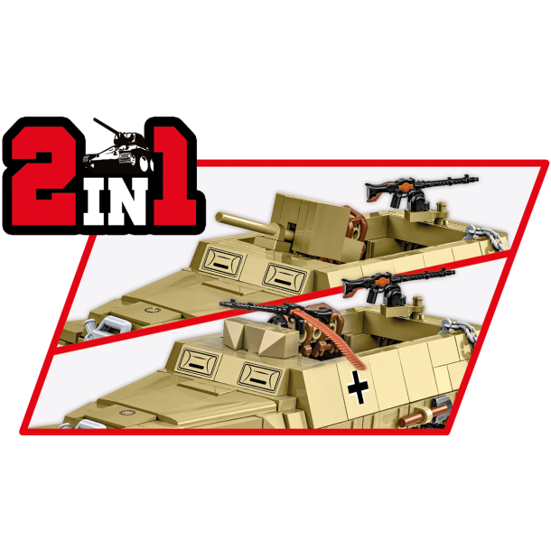 COBI Byggest WW2 Half Track Sd.Kfz. 251/10  - 500 Klodser