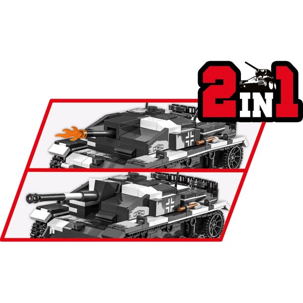 COBI Byggeklodser WW2 Stug III Ausf. F/8 &amp; Flammpanzer  - 548 Klodser